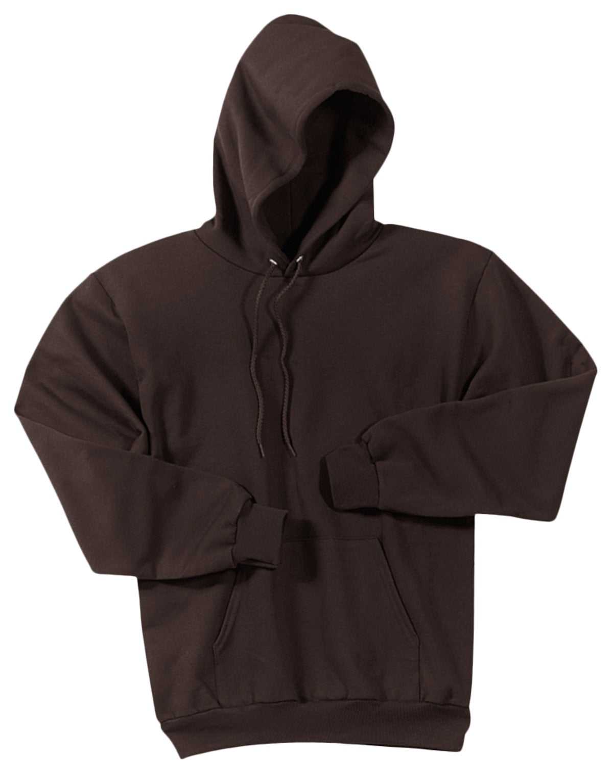 Port &amp; Company PC78H Core Fleece Pullover Hooded Sweatshirt - Dark Chocolate Brown - HIT a Double - 5
