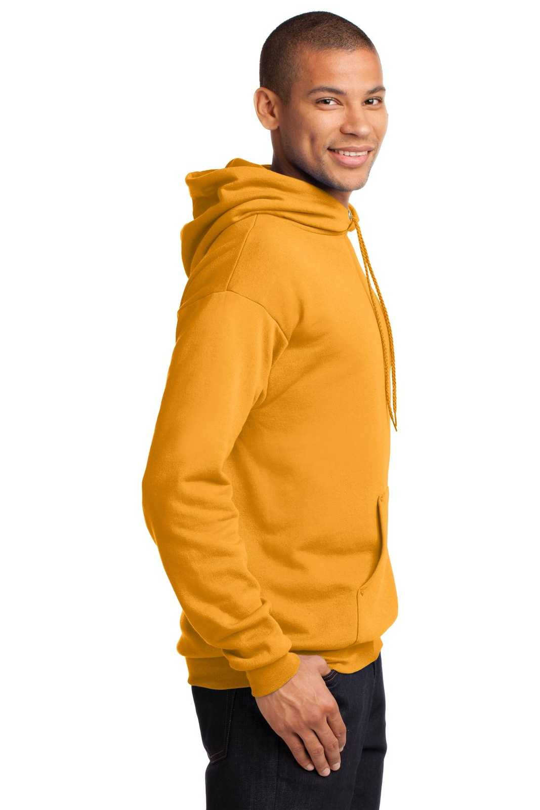 Port &amp; Company PC78H Core Fleece Pullover Hooded Sweatshirt - Gold - HIT a Double - 3