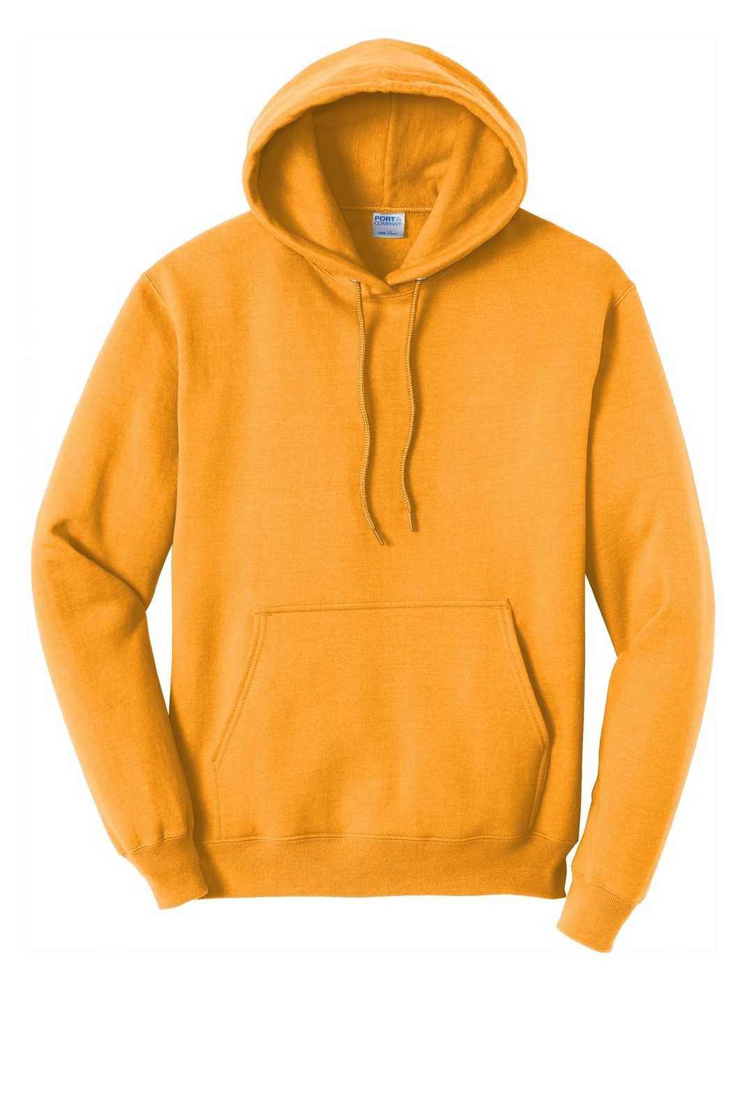 Port &amp; Company PC78H Core Fleece Pullover Hooded Sweatshirt - Gold - HIT a Double - 5