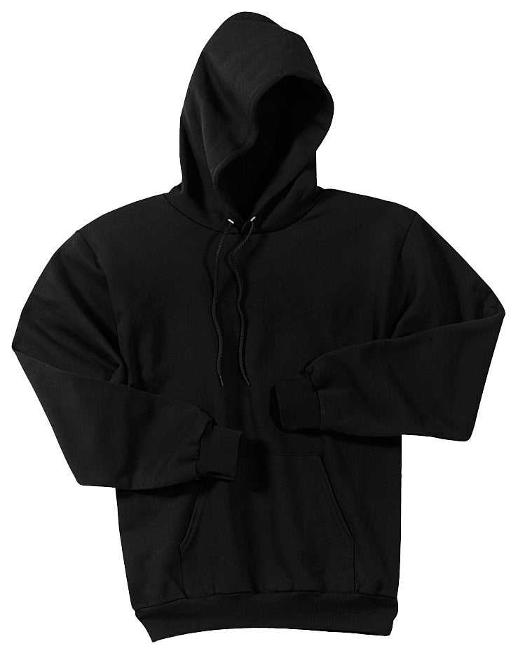 Port &amp; Company PC78H Core Fleece Pullover Hooded Sweatshirt - Jet Black - HIT a Double - 5