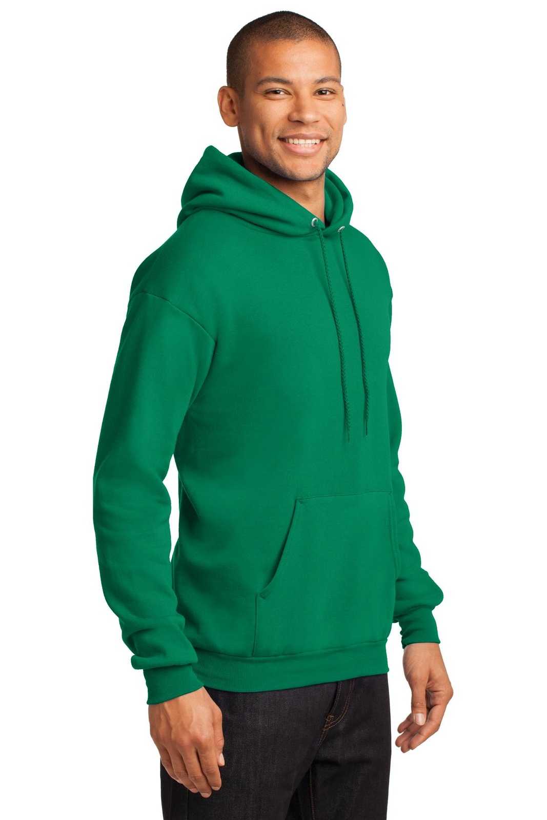 Port &amp; Company PC78H Core Fleece Pullover Hooded Sweatshirt - Kelly - HIT a Double - 4