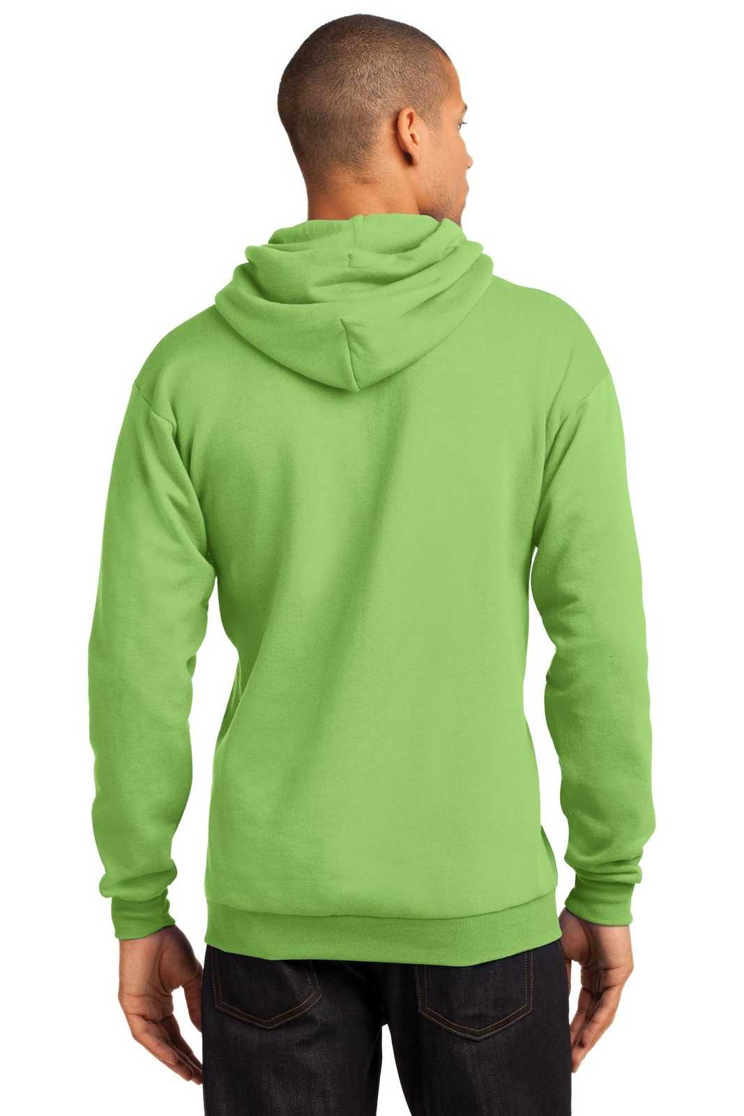 Port &amp; Company PC78H Core Fleece Pullover Hooded Sweatshirt - Lime - HIT a Double - 2
