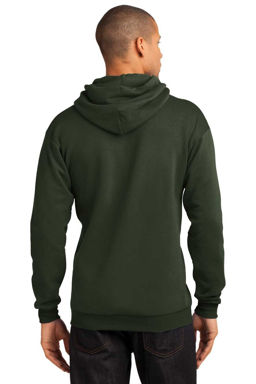 Port &amp; Company PC78H Core Fleece Pullover Hooded Sweatshirt - Olive - HIT a Double - 2