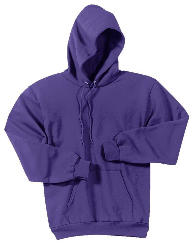 Port &amp; Company PC78H Core Fleece Pullover Hooded Sweatshirt - Purple - HIT a Double - 5