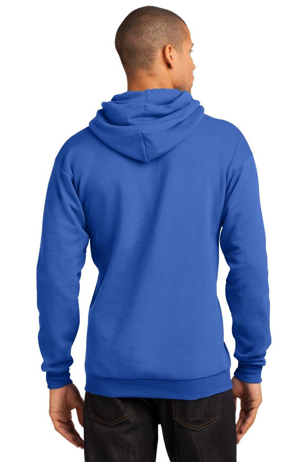 Port & Company PC78H Core Fleece Pullover Hooded Sweatshirt - Royal - HIT a Double - 1