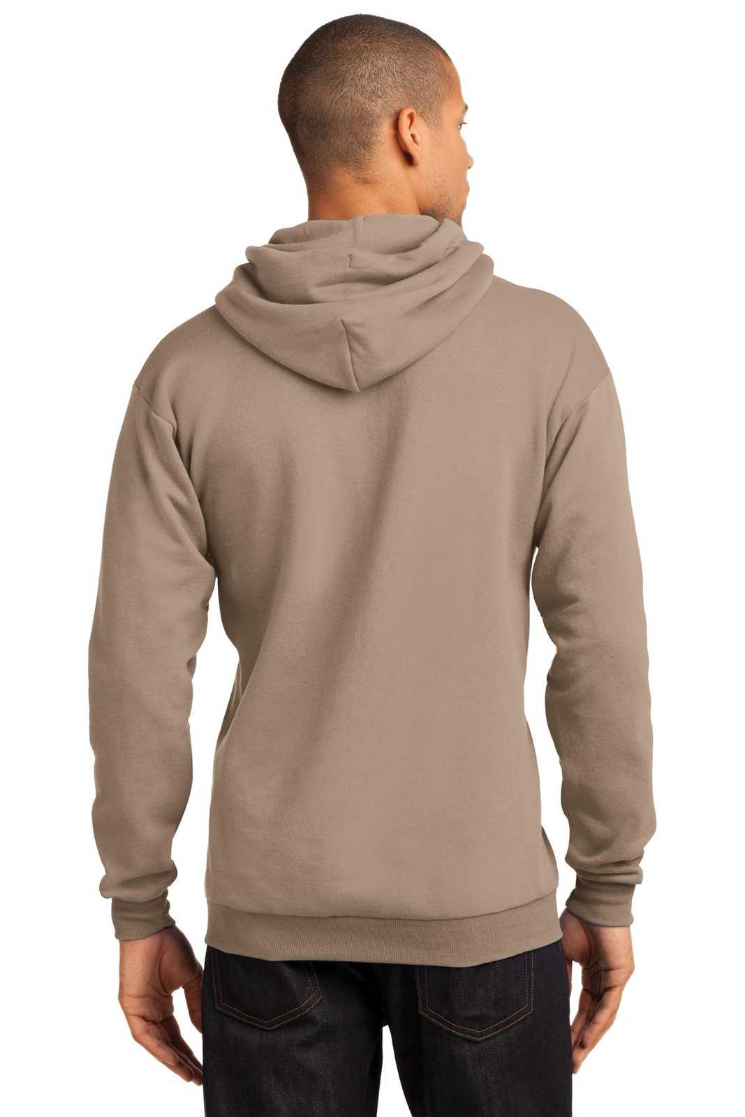 Port &amp; Company PC78H Core Fleece Pullover Hooded Sweatshirt - Sand - HIT a Double - 2