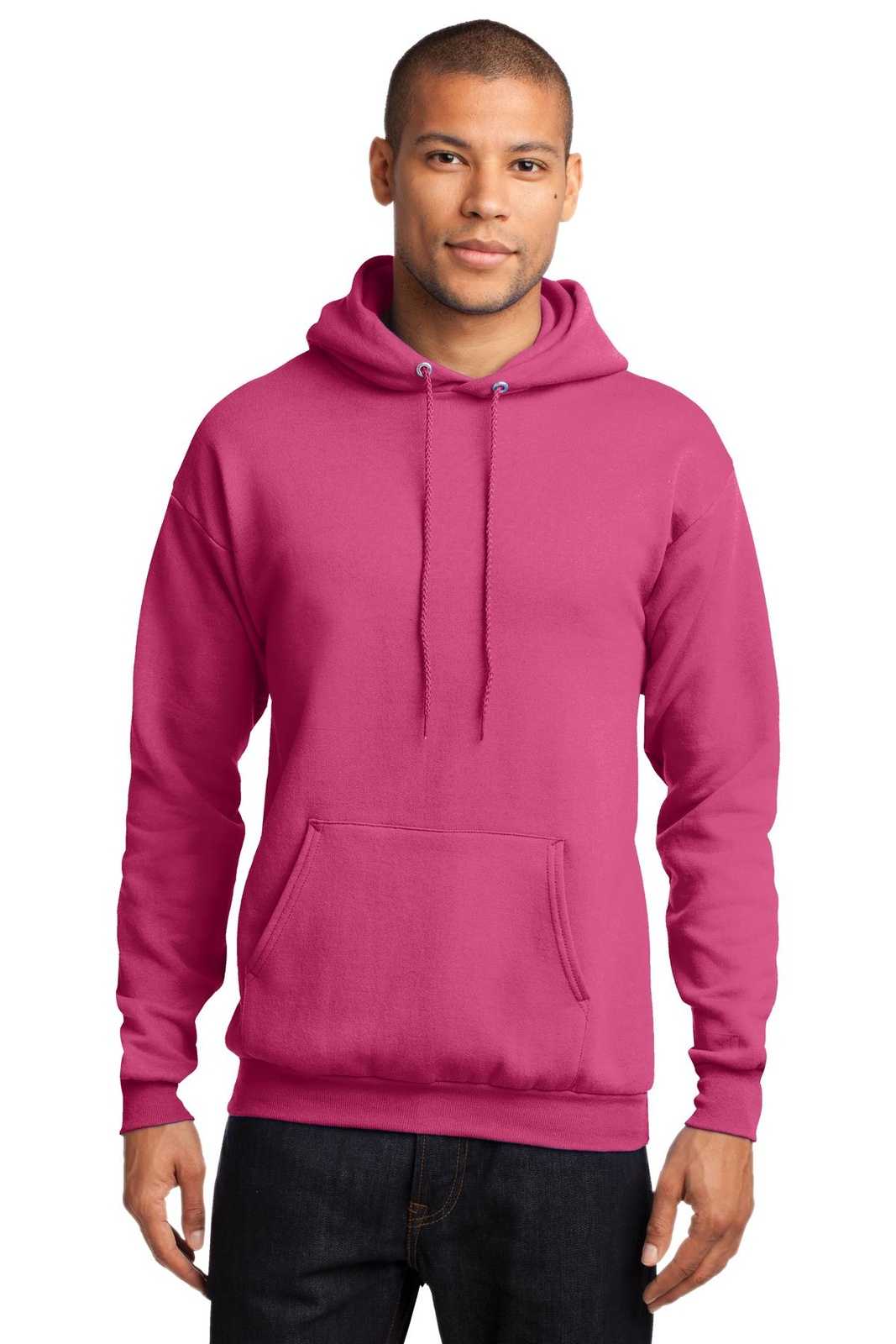 Port & Company PC78H Core Fleece Pullover Hooded Sweatshirt - Sangria - HIT a Double - 1