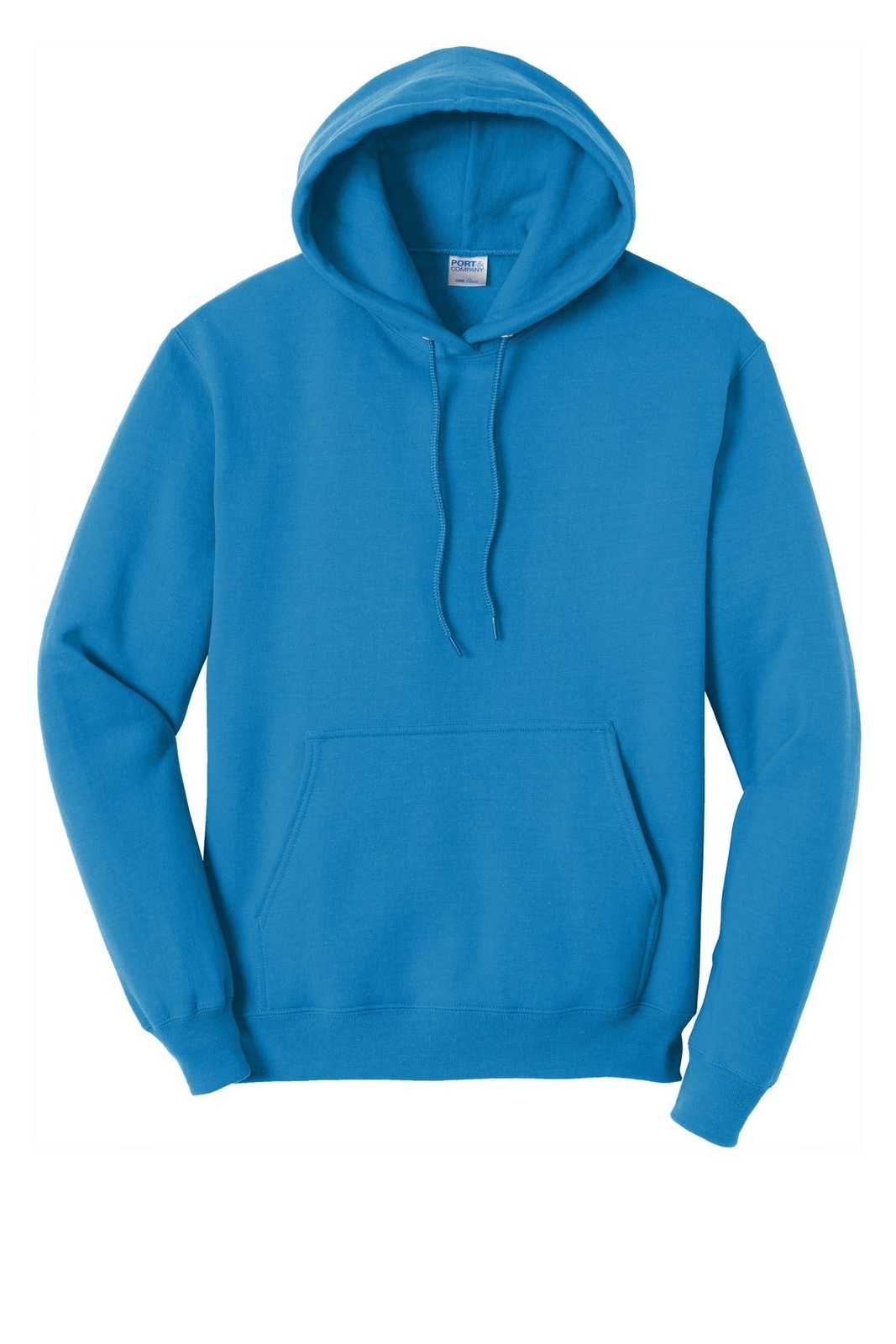 Port &amp; Company PC78H Core Fleece Pullover Hooded Sweatshirt - Sapphire - HIT a Double - 5