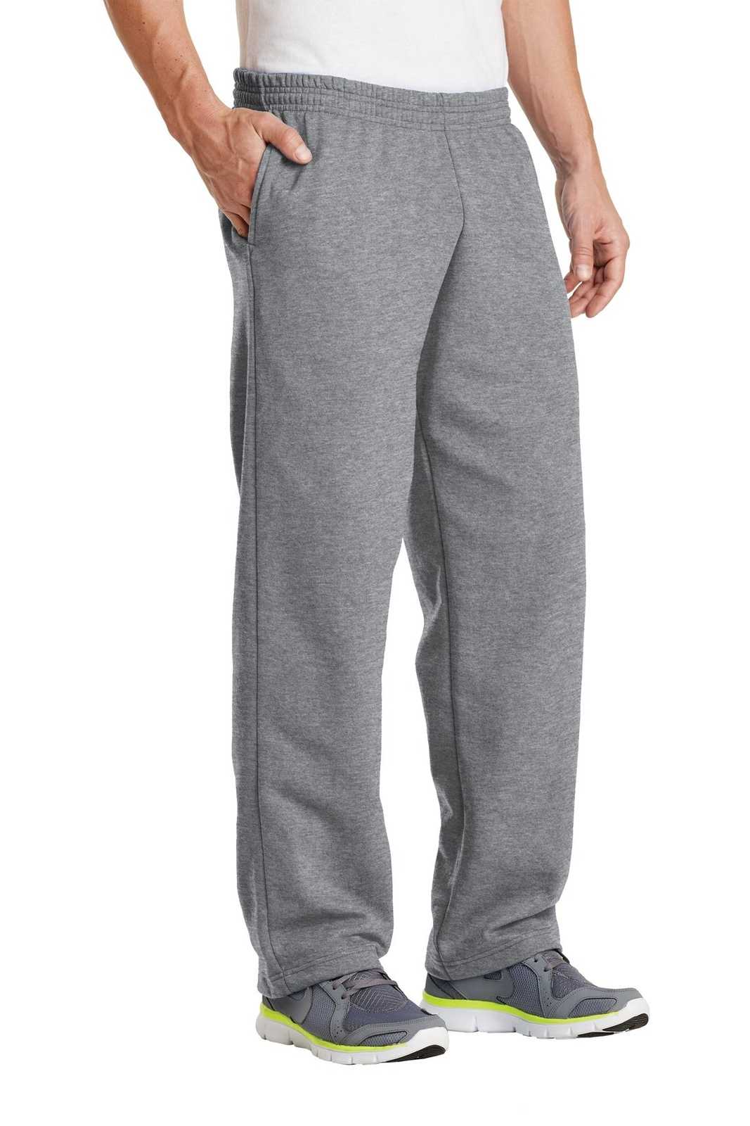 Port &amp; Company PC78P Core Fleece Sweatpant with Pockets - Athletic Heather - HIT a Double - 4