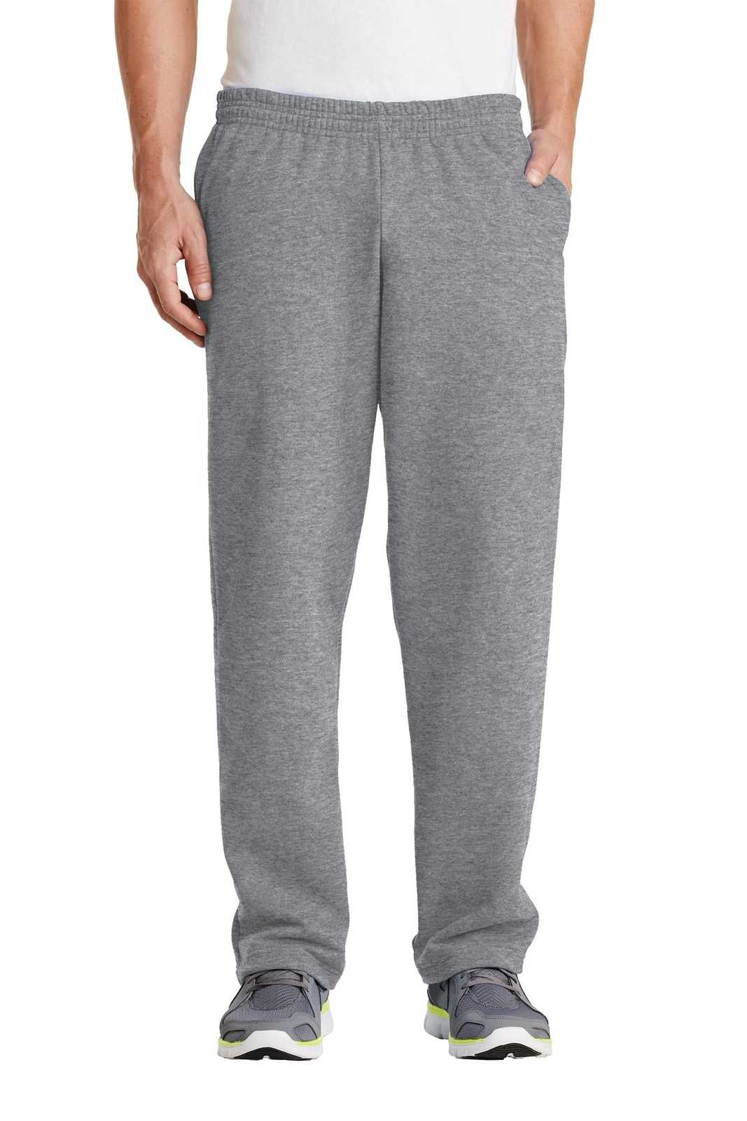 Port &amp; Company PC78P Core Fleece Sweatpant with Pockets - Athletic Heather - HIT a Double - 1