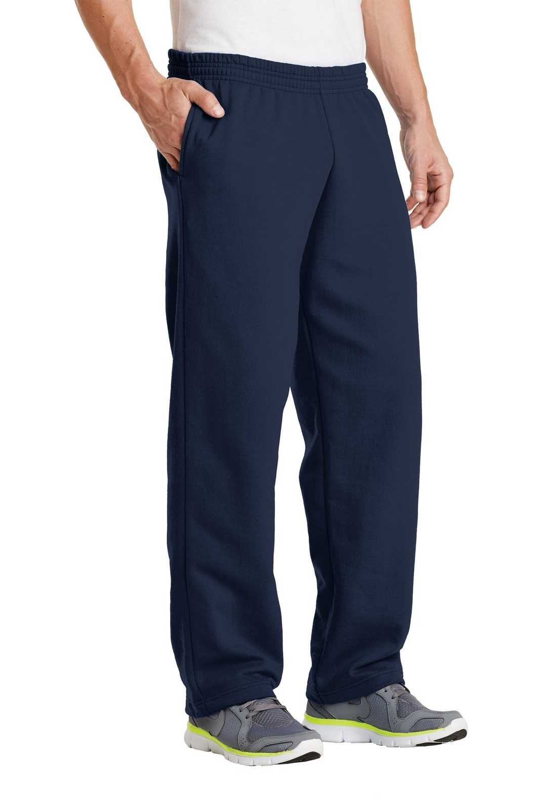 Port &amp; Company PC78P Core Fleece Sweatpant with Pockets - Navy - HIT a Double - 4
