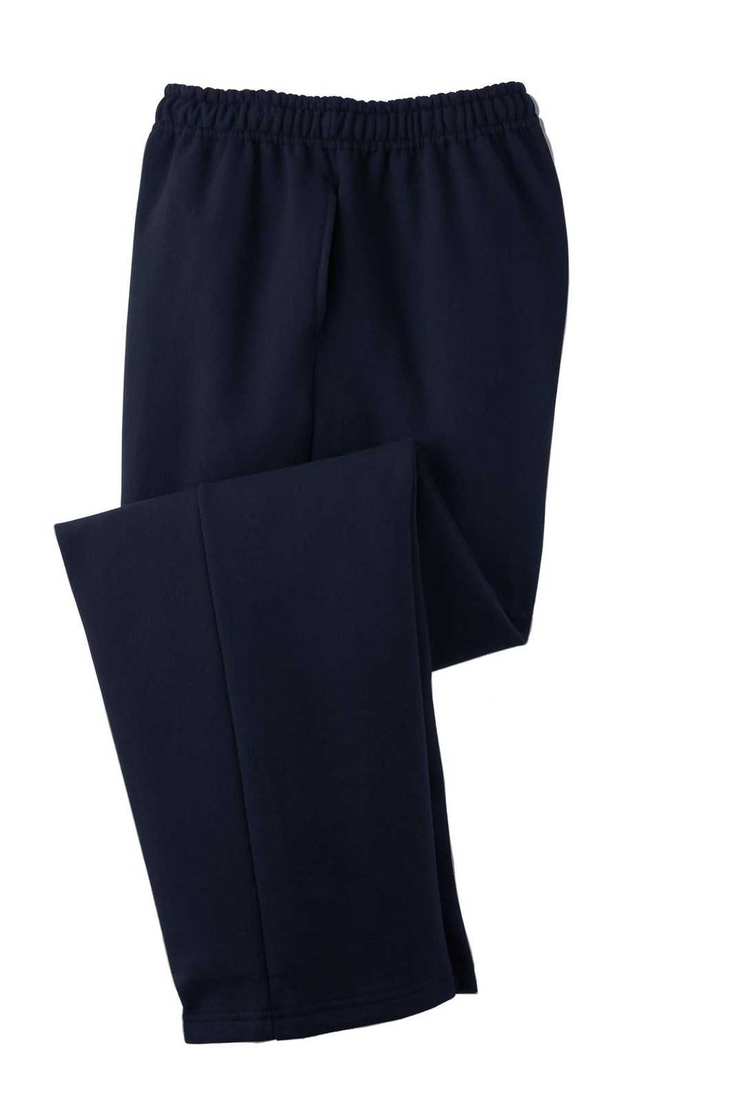 Port &amp; Company PC78P Core Fleece Sweatpant with Pockets - Navy - HIT a Double - 5