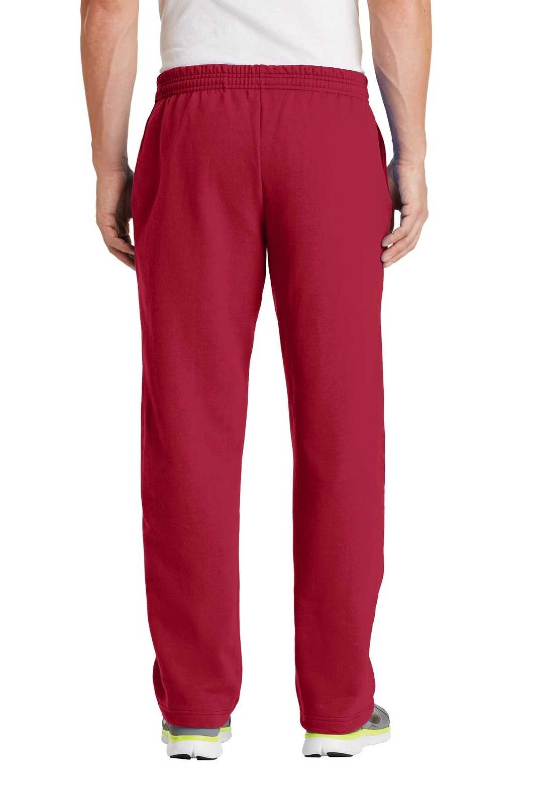 Port &amp; Company PC78P Core Fleece Sweatpant with Pockets - Red - HIT a Double - 2