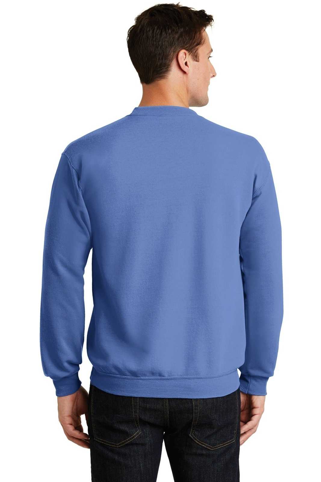 Port &amp; Company PC78 Core Fleece Crewneck Sweatshirt - Carolina Blue - HIT a Double - 2