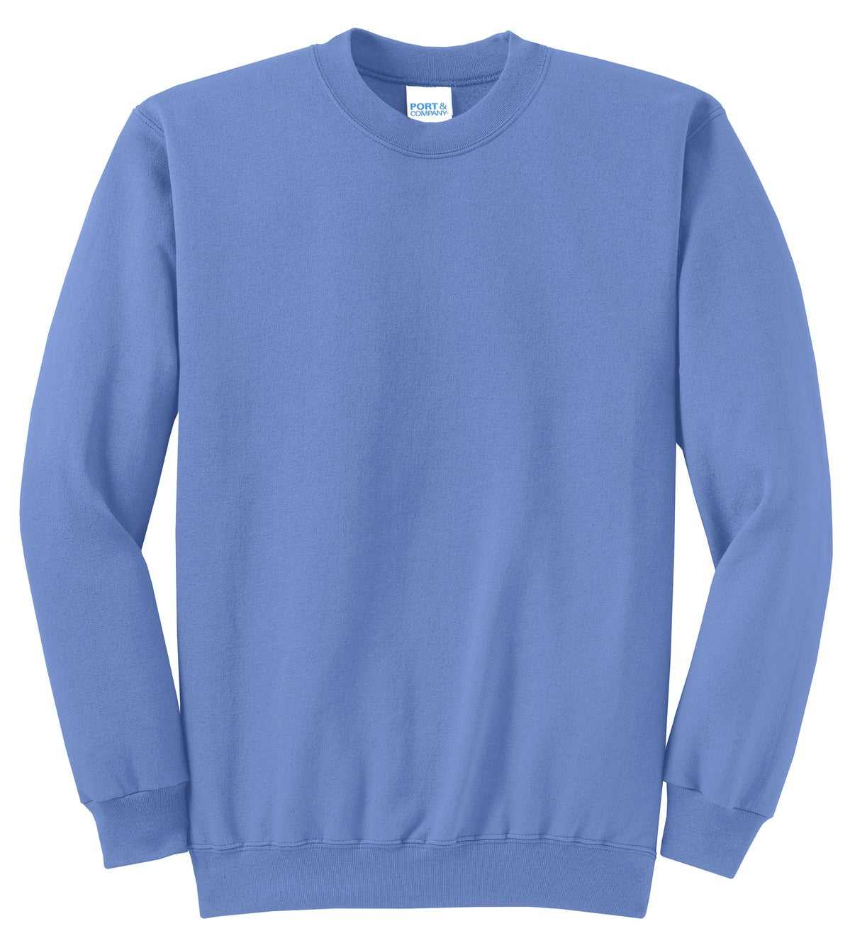 Port &amp; Company PC78 Core Fleece Crewneck Sweatshirt - Carolina Blue - HIT a Double - 5