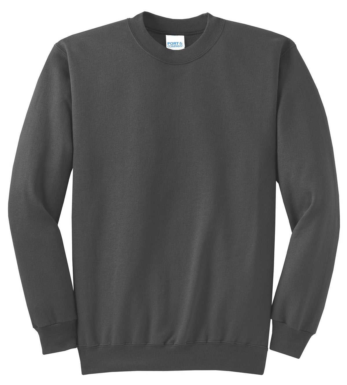 Port &amp; Company PC78 Core Fleece Crewneck Sweatshirt - Charcoal - HIT a Double - 5