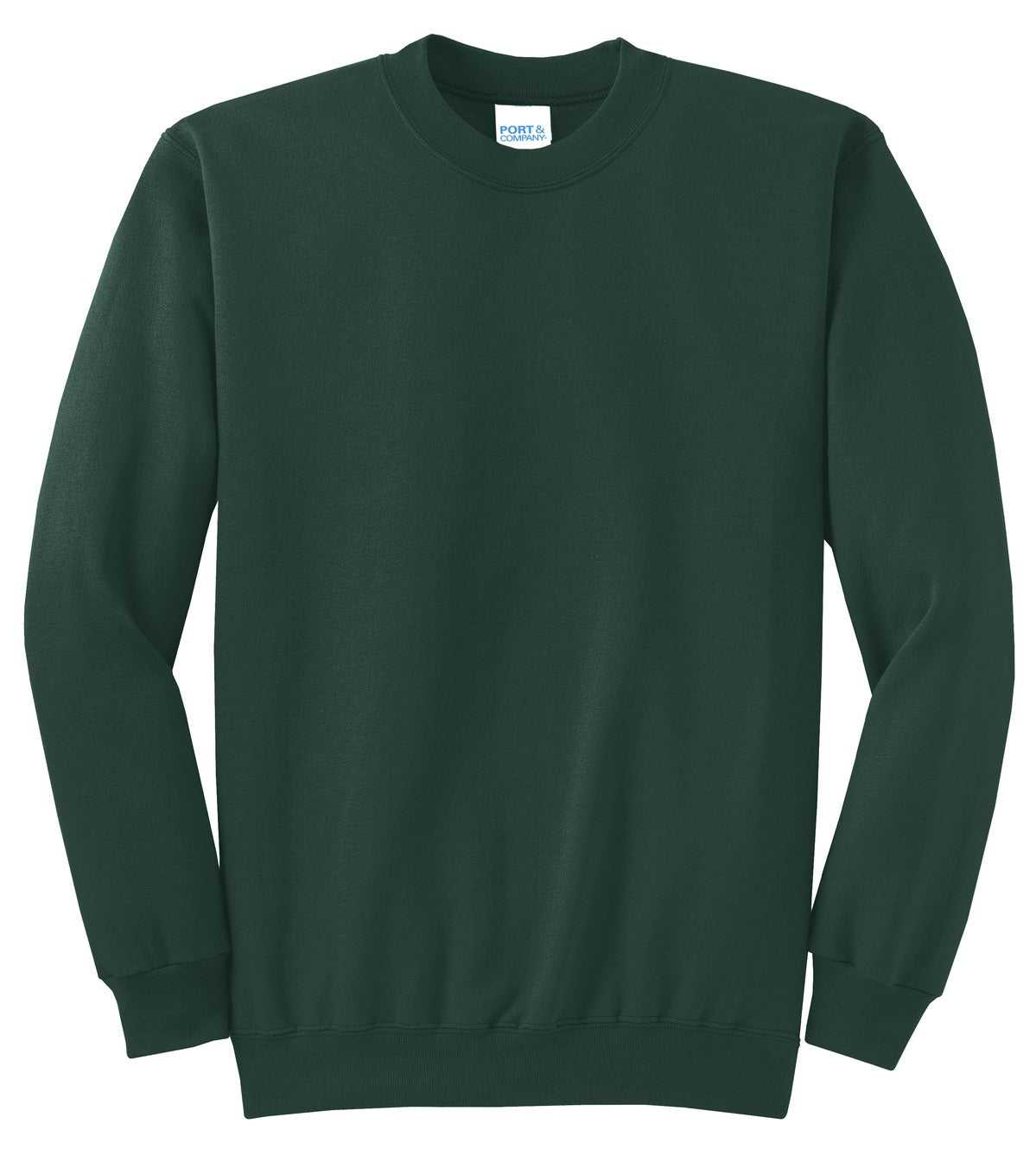 Port &amp; Company PC78 Core Fleece Crewneck Sweatshirt - Dark Green - HIT a Double - 5