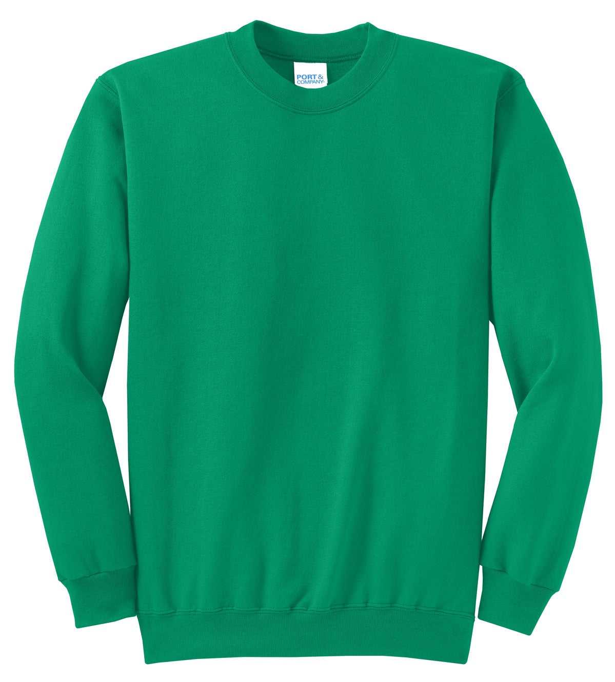 Port &amp; Company PC78 Core Fleece Crewneck Sweatshirt - Kelly - HIT a Double - 5