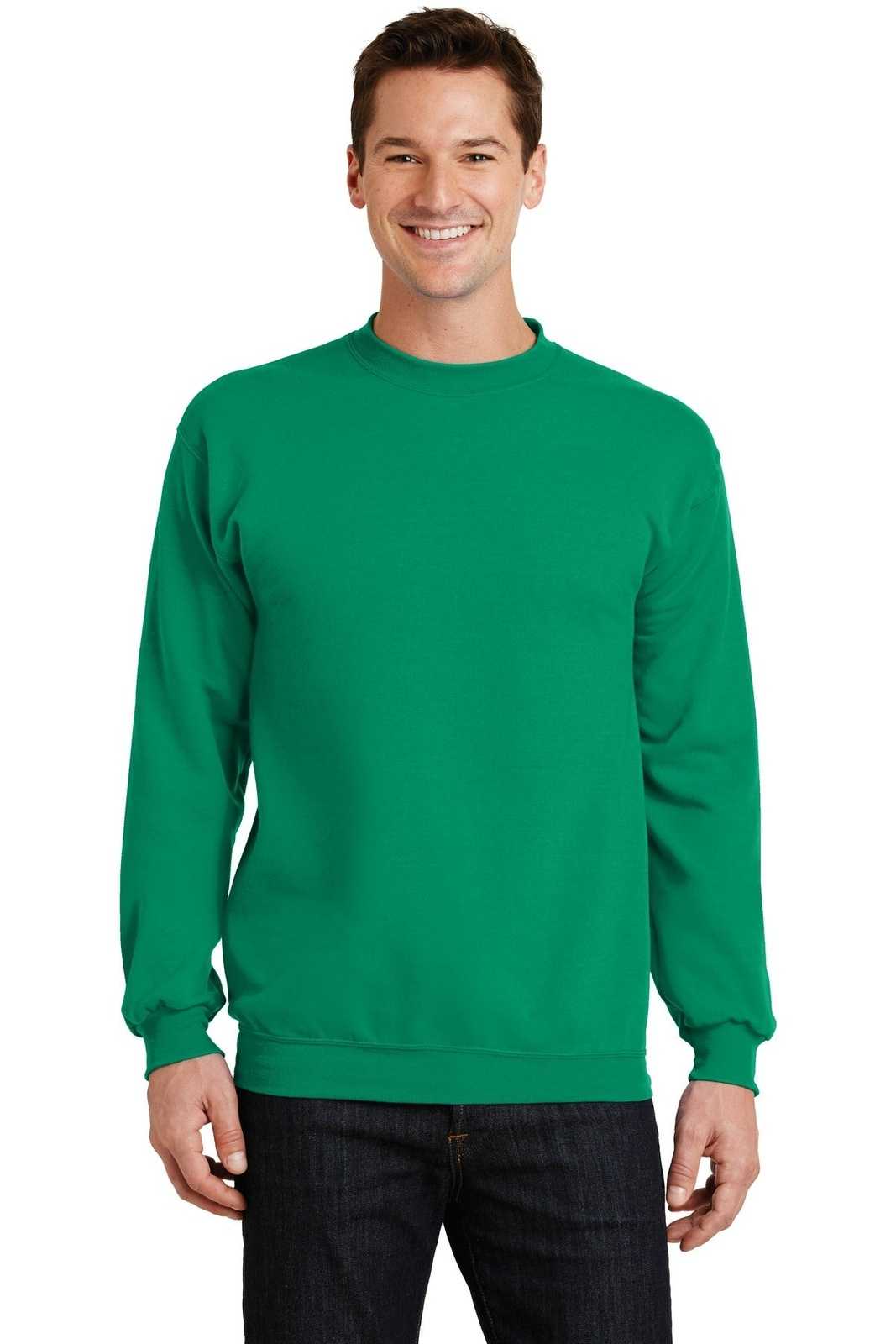 Port & Company PC78 Core Fleece Crewneck Sweatshirt - Kelly - HIT a Double - 1