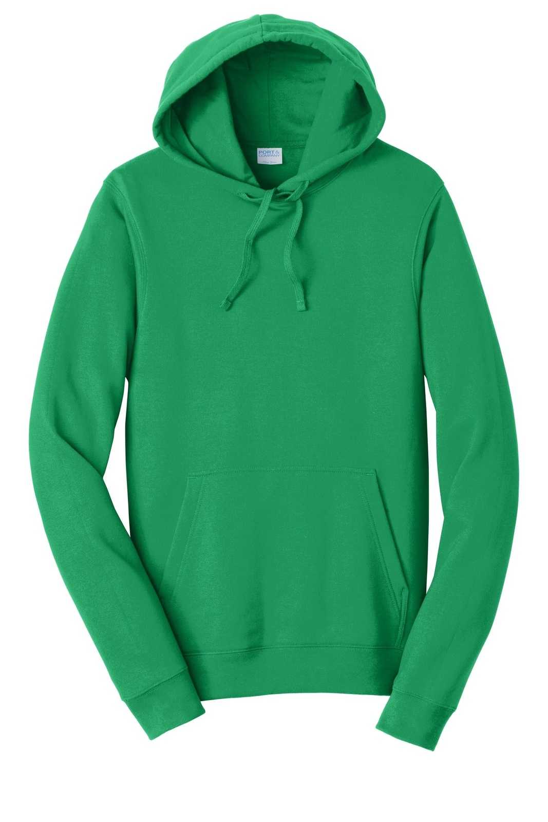 Port &amp; Company PC850H Fan Favorite Fleece Pullover Hooded Sweatshirt - Athletic Kelly - HIT a Double - 5