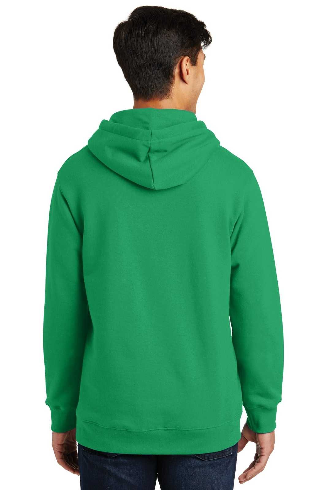 Port &amp; Company PC850H Fan Favorite Fleece Pullover Hooded Sweatshirt - Athletic Kelly - HIT a Double - 2