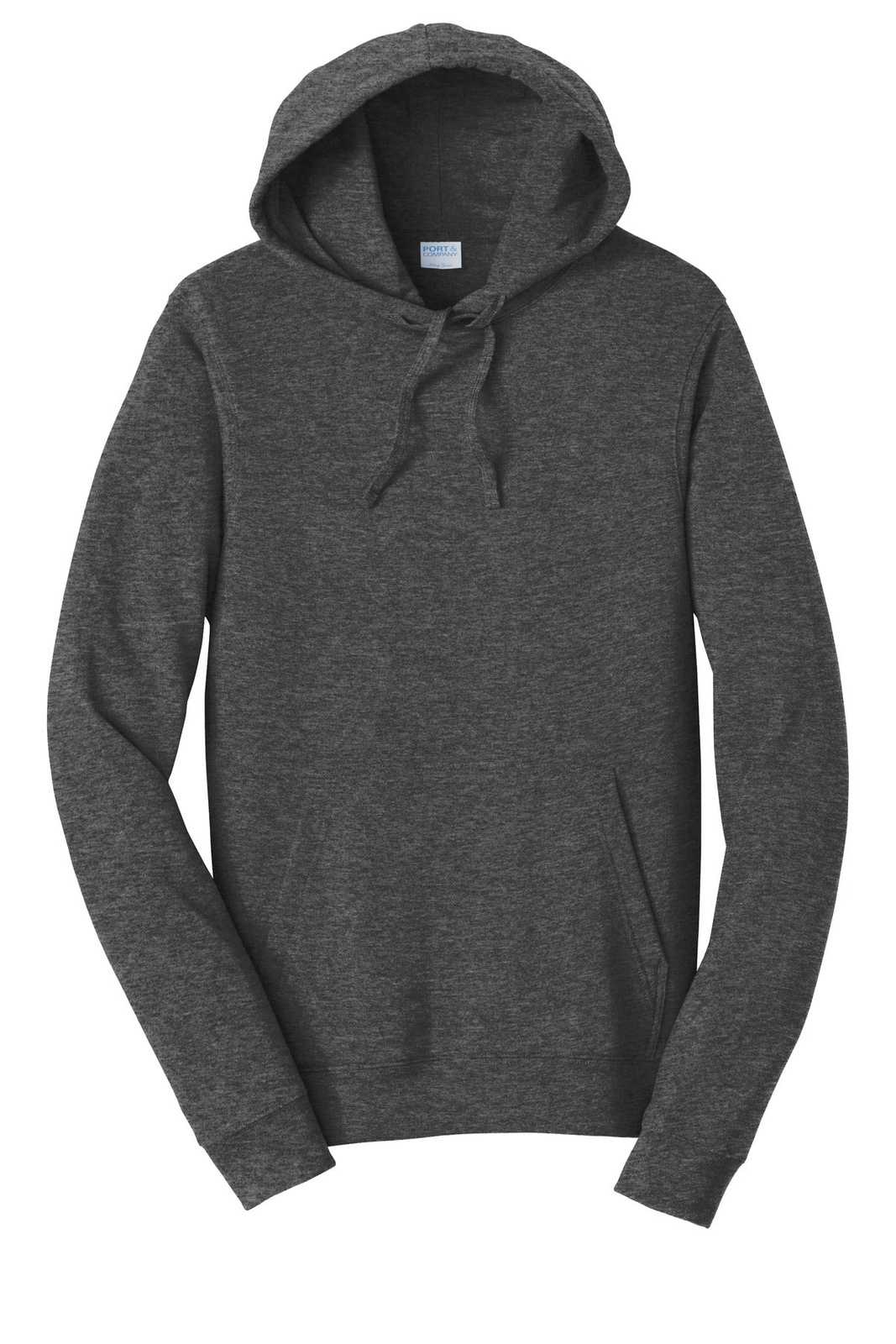 Port &amp; Company PC850H Fan Favorite Fleece Pullover Hooded Sweatshirt - Dark Heather Gray - HIT a Double - 5