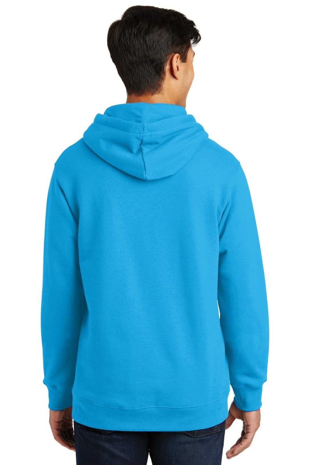 Port &amp; Company PC850H Fan Favorite Fleece Pullover Hooded Sweatshirt - Sapphire - HIT a Double - 2
