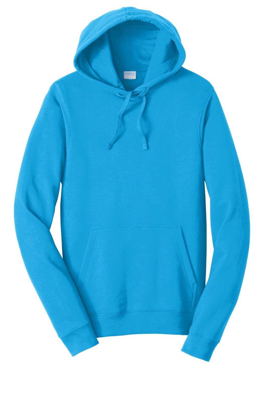 Port &amp; Company PC850H Fan Favorite Fleece Pullover Hooded Sweatshirt - Sapphire - HIT a Double - 5