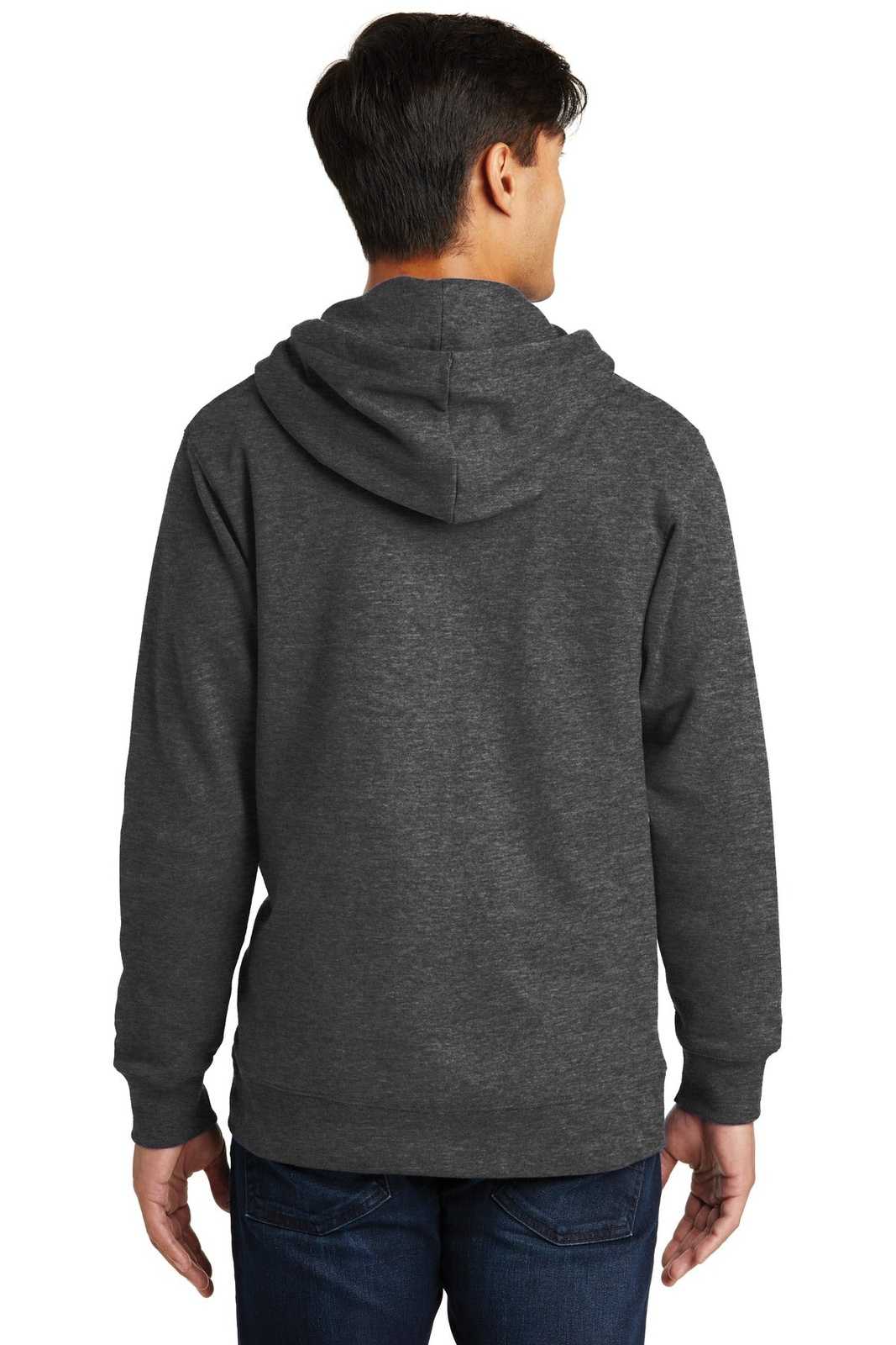 Port & Company PC850ZH Fan Favorite Fleece Full-Zip Hooded Sweatshirt - Dark Heather Gray - HIT a Double - 1