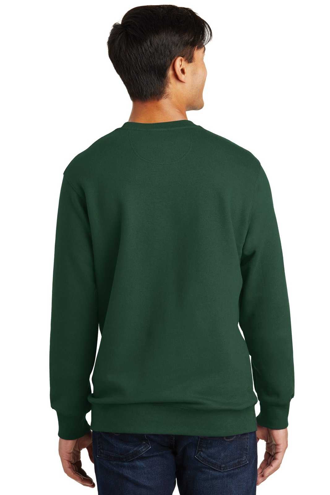 Port & Company PC850 Fan Favorite Fleece Crewneck Sweatshirt - Forest Green - HIT a Double - 1