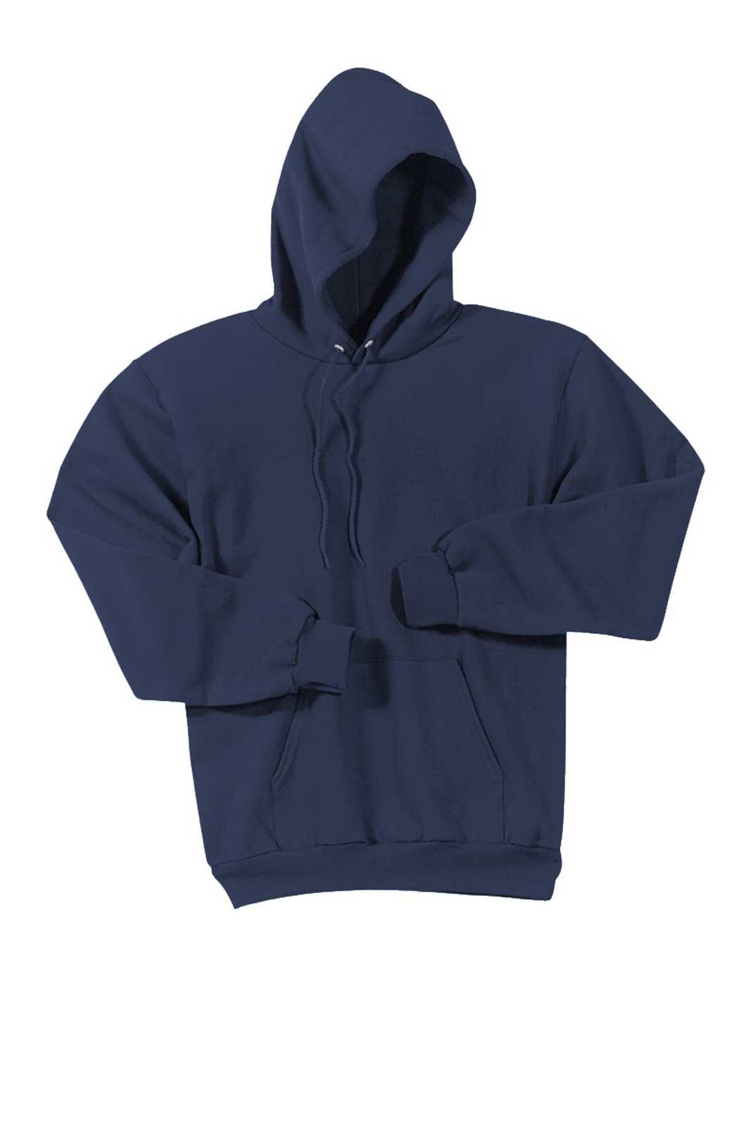 Port &amp; Company PC90HT Tall Essential Fleece Pullover Hooded Sweatshirt - Navy - HIT a Double - 2