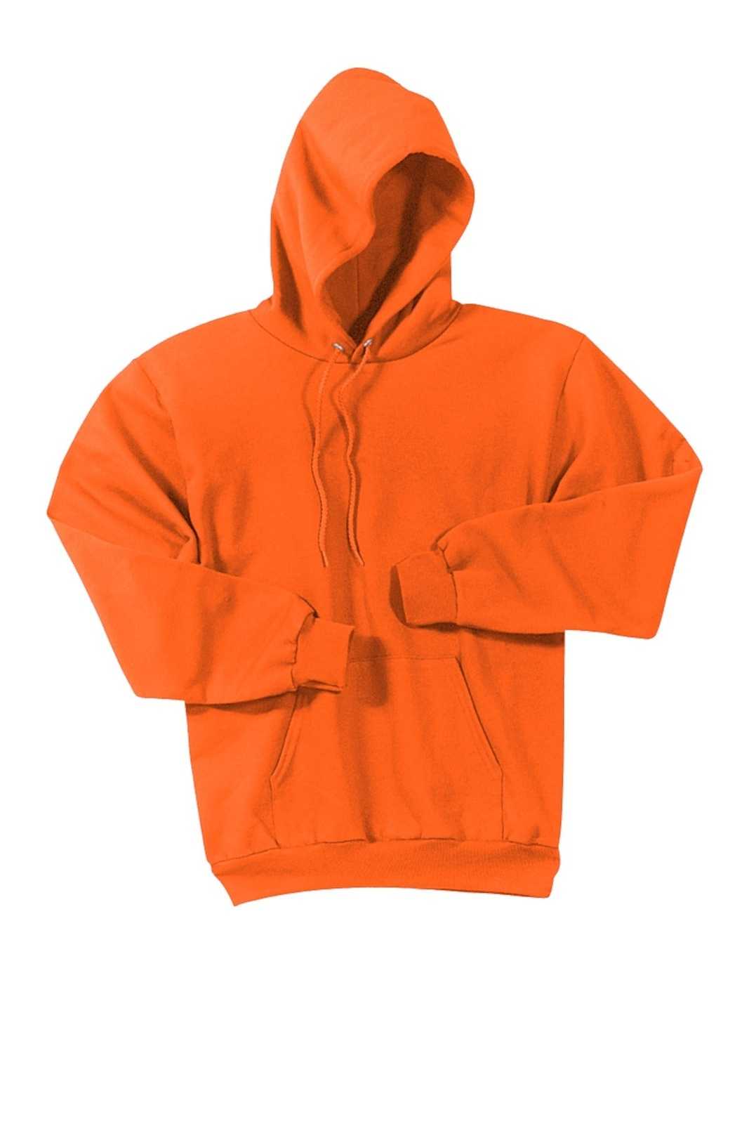 Port &amp; Company PC90HT Tall Essential Fleece Pullover Hooded Sweatshirt - Safety Orange - HIT a Double - 2