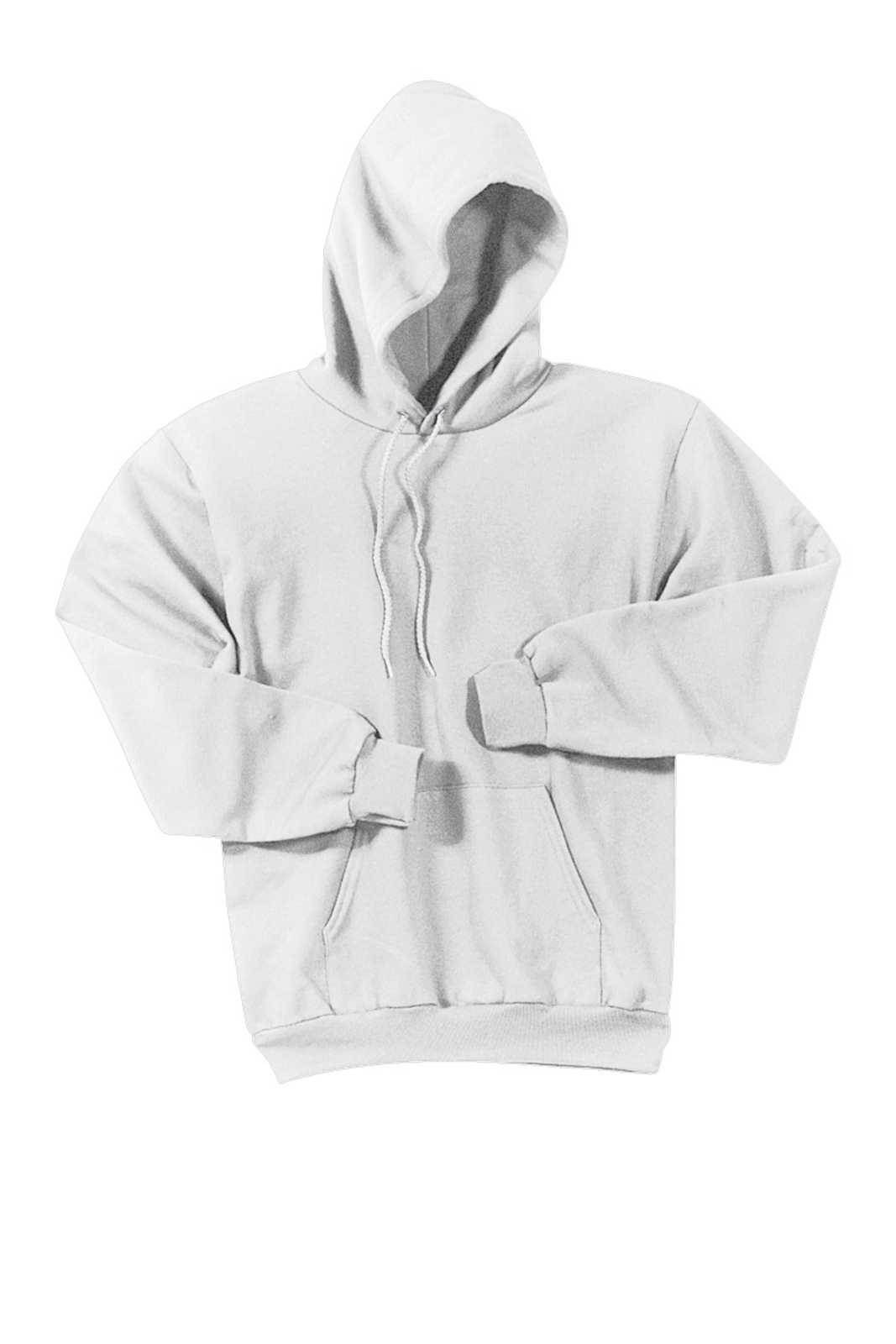 Port & Company PC90HT Tall Essential Fleece Pullover Hooded Sweatshirt - White - HIT a Double - 1