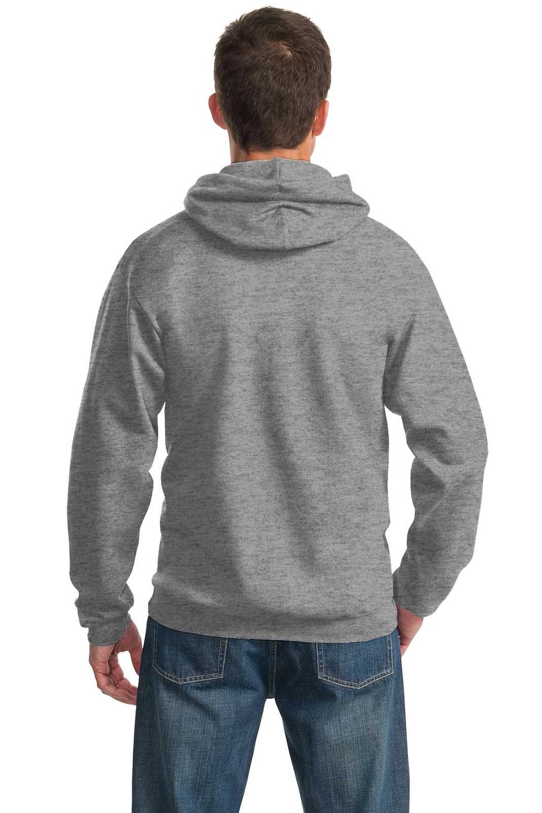 Port &amp; Company PC90H Essential Fleece Pullover Hooded Sweatshirt - Athletic Heather - HIT a Double - 2