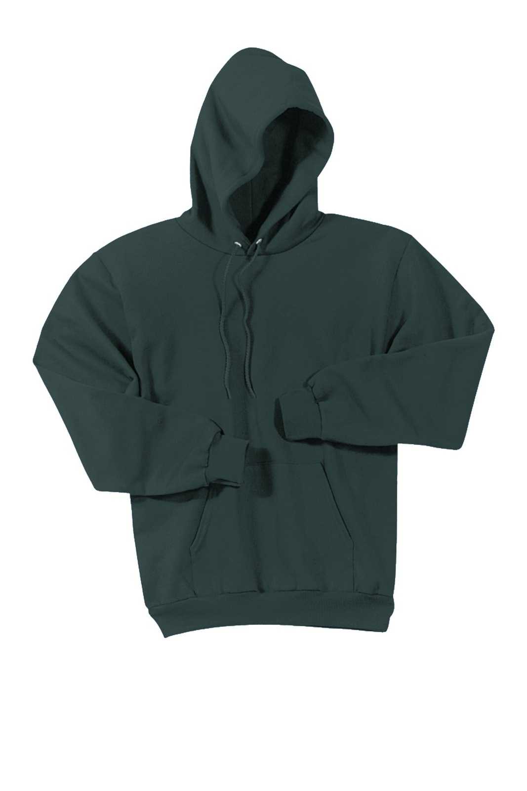 Port &amp; Company PC90H Essential Fleece Pullover Hooded Sweatshirt - Dark Green - HIT a Double - 5