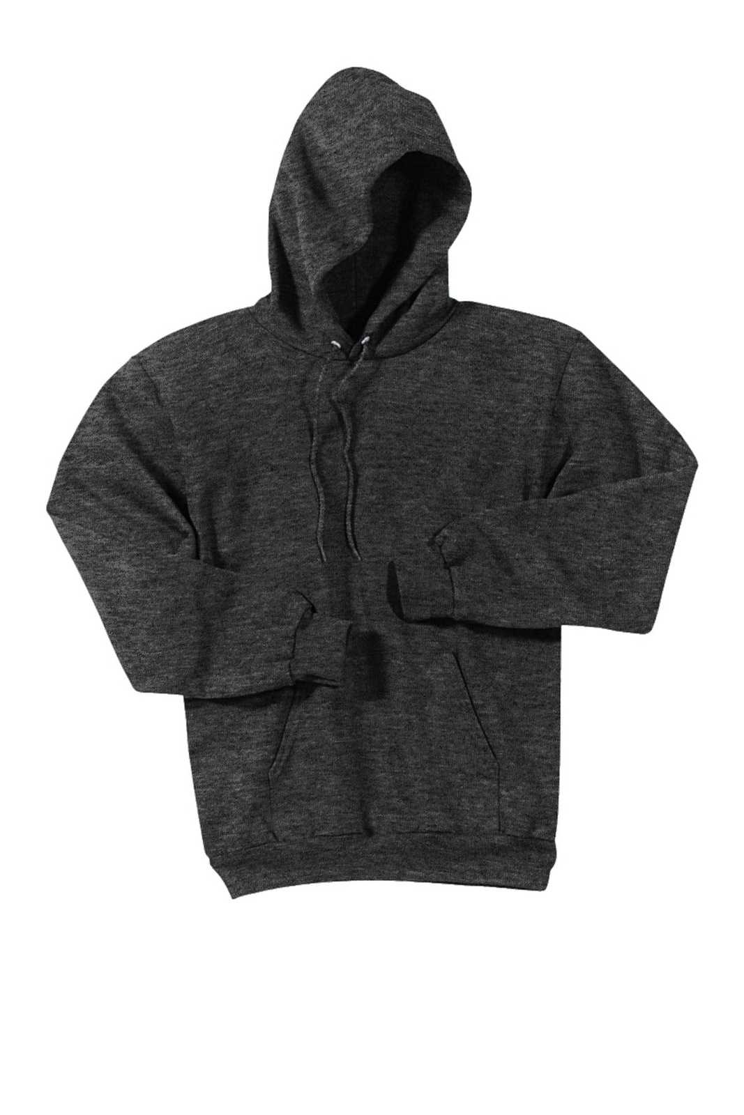 Port &amp; Company PC90H Essential Fleece Pullover Hooded Sweatshirt - Dark Heather Gray - HIT a Double - 5