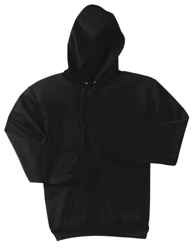Port &amp; Company PC90H Essential Fleece Pullover Hooded Sweatshirt - Jet Black - HIT a Double - 5