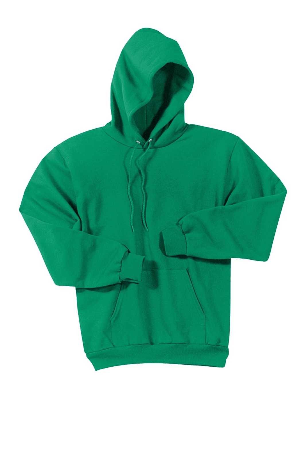 Port &amp; Company PC90H Essential Fleece Pullover Hooded Sweatshirt - Kelly Green - HIT a Double - 5