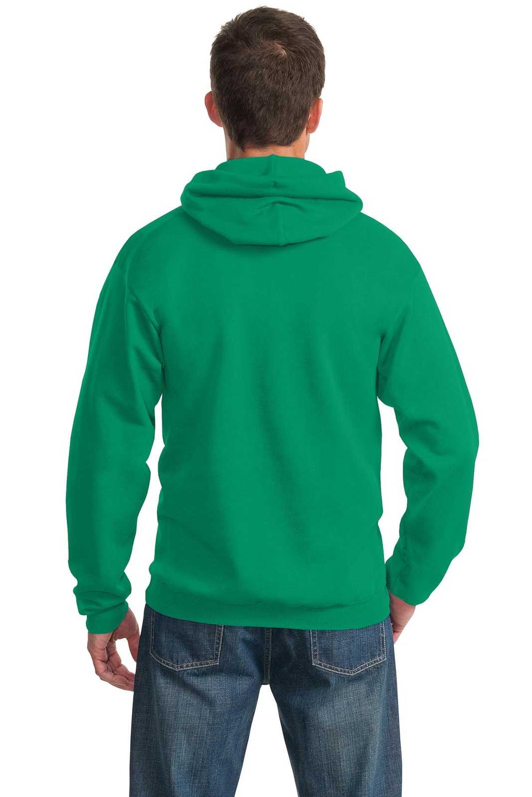 Port &amp; Company PC90H Essential Fleece Pullover Hooded Sweatshirt - Kelly Green - HIT a Double - 2