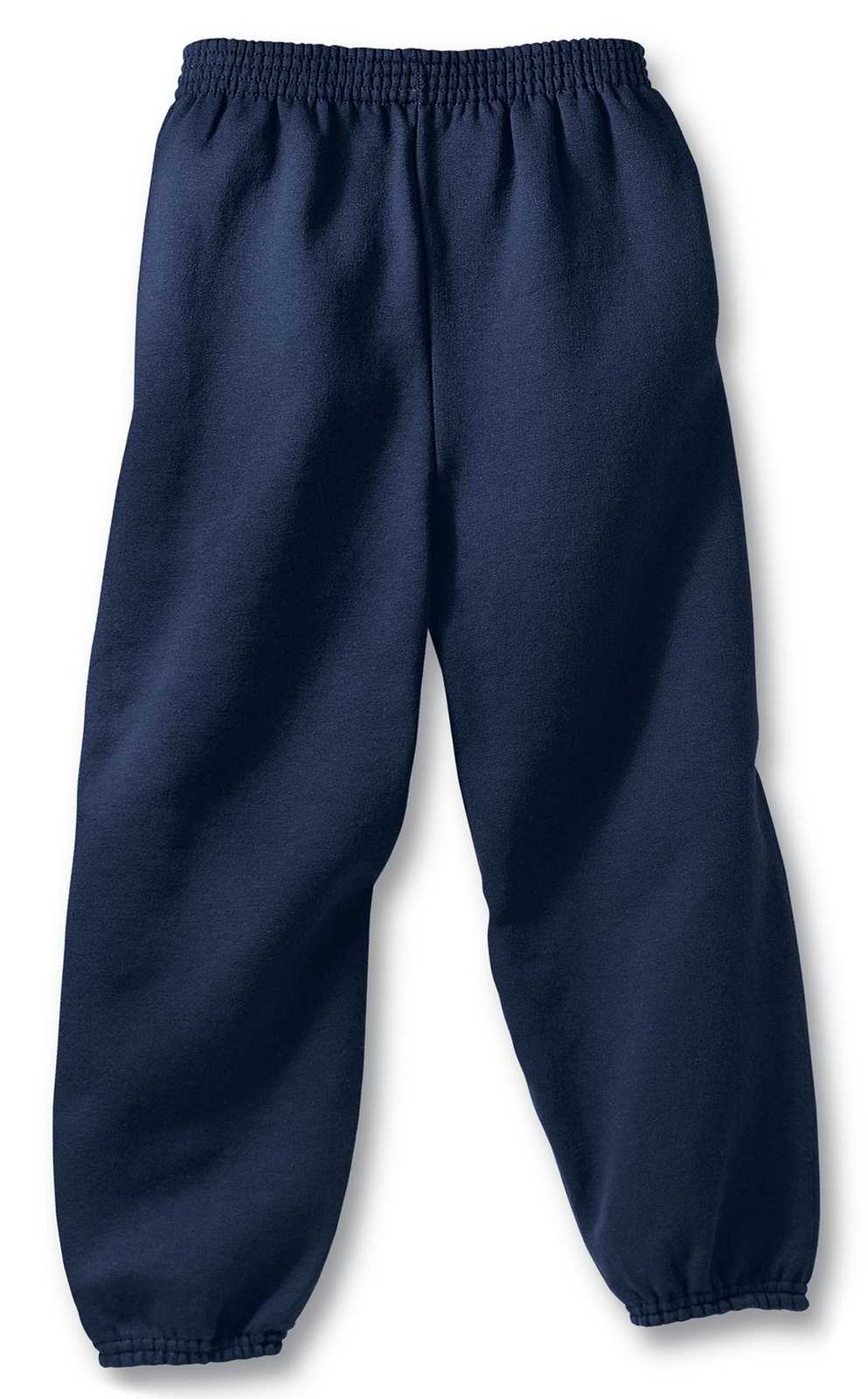 Port &amp; Company PC90P Essential Fleece Sweatpant with Pockets - Navy - HIT a Double - 5