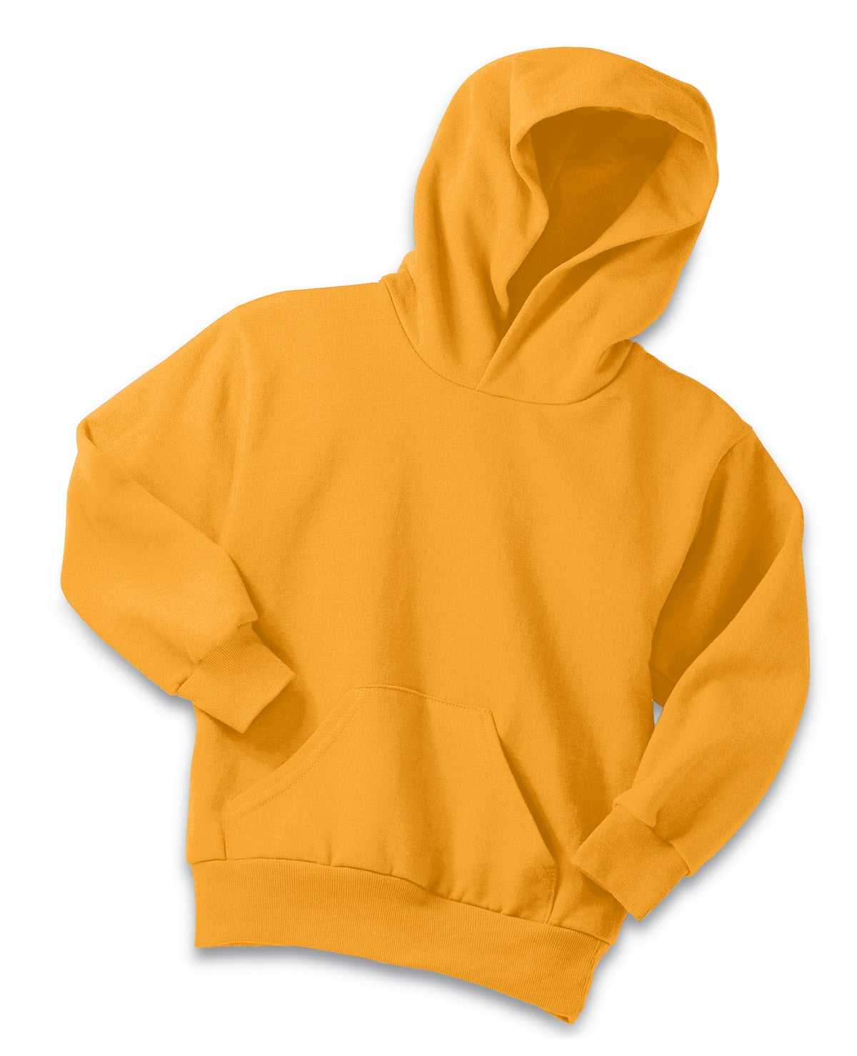 Port &amp; Company PC90YH Youth Core Fleece Pullover Hooded Sweatshirt - Gold - HIT a Double - 4