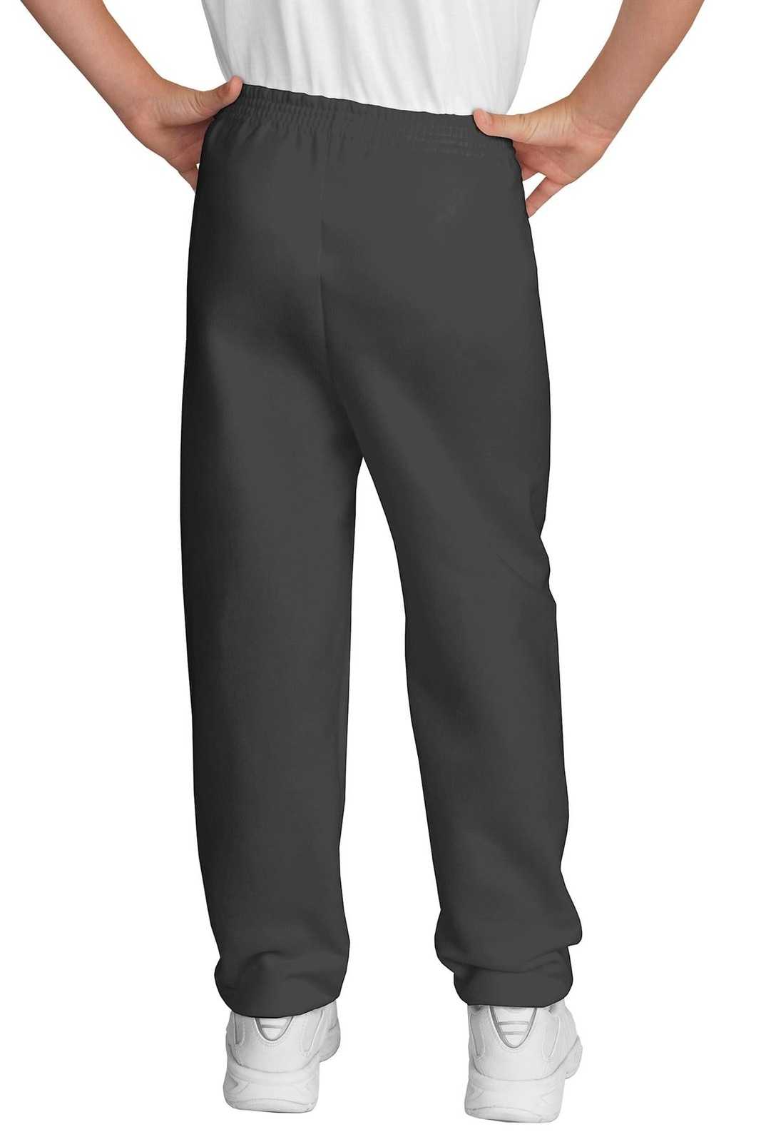 Port &amp; Company PC90YP Youth Core Fleece Sweatpant - Charcoal - HIT a Double - 2