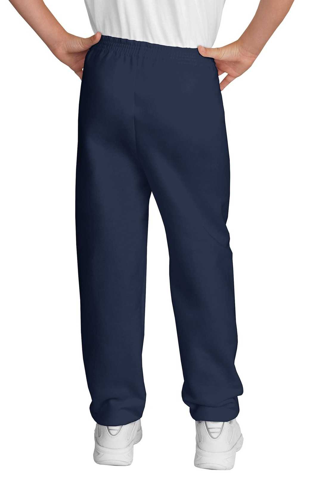 Port & Company PC90YP Youth Core Fleece Sweatpant - Navy - HIT a Double - 1