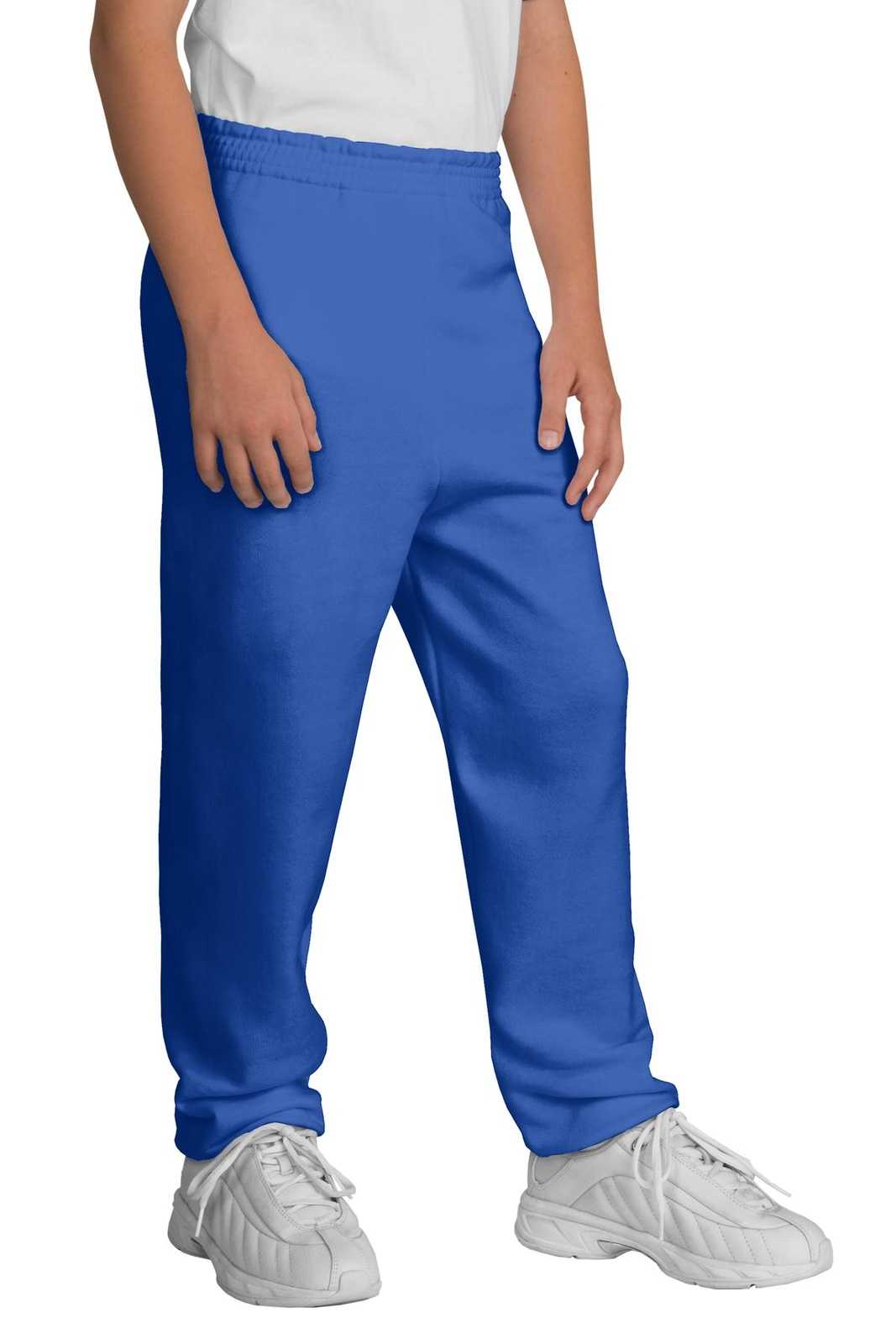 Port &amp; Company PC90YP Youth Core Fleece Sweatpant - Royal - HIT a Double - 1