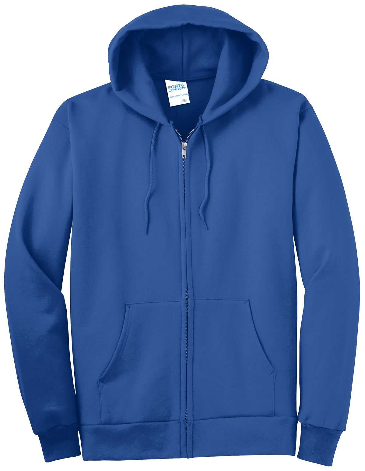 Port &amp; Company PC90ZHT Tall Essential Fleece Full-Zip Hooded Sweatshirt - Royal - HIT a Double - 2