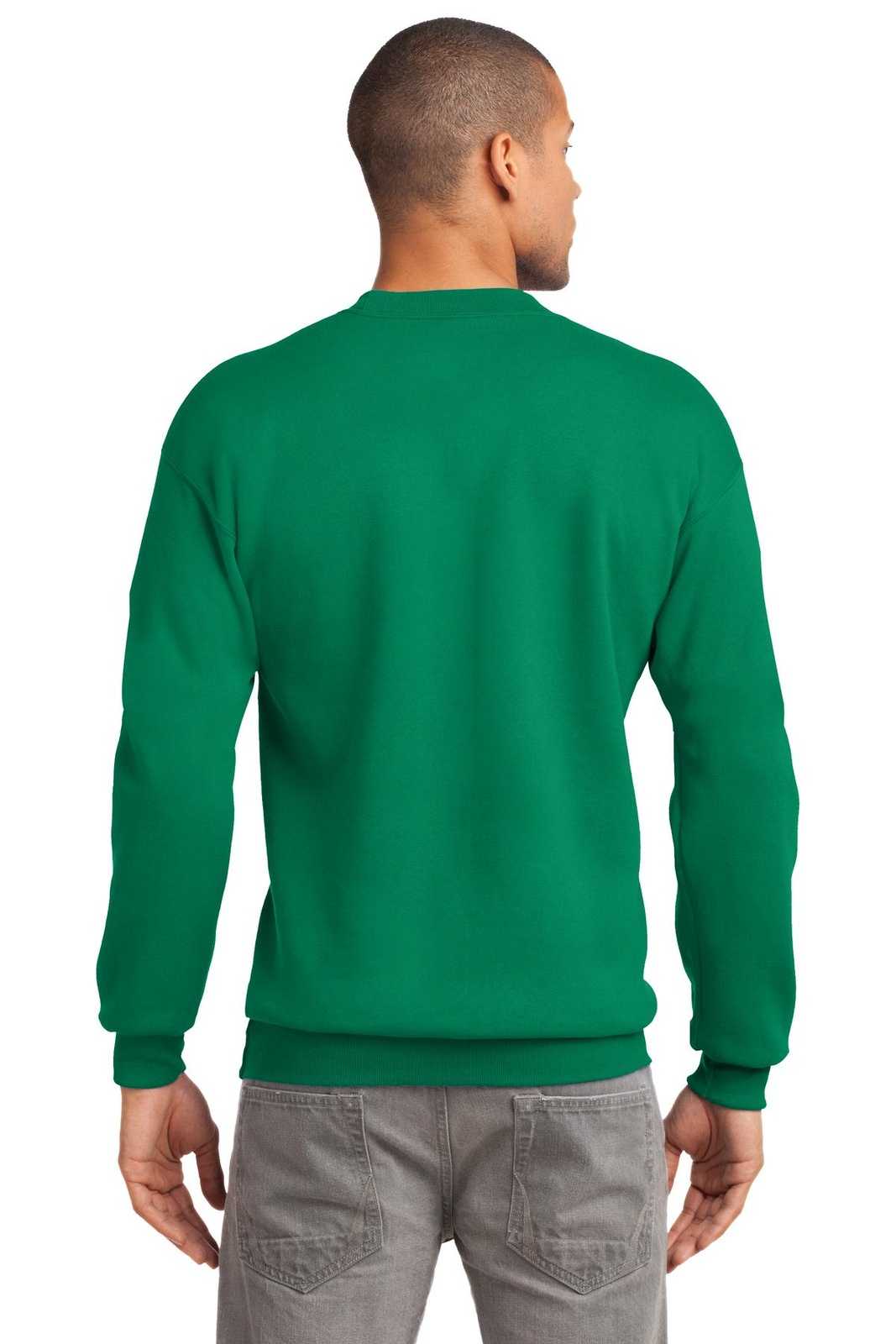 Port & Company PC90 Essential Fleece Crewneck Sweatshirt - Kelly - HIT a Double - 1