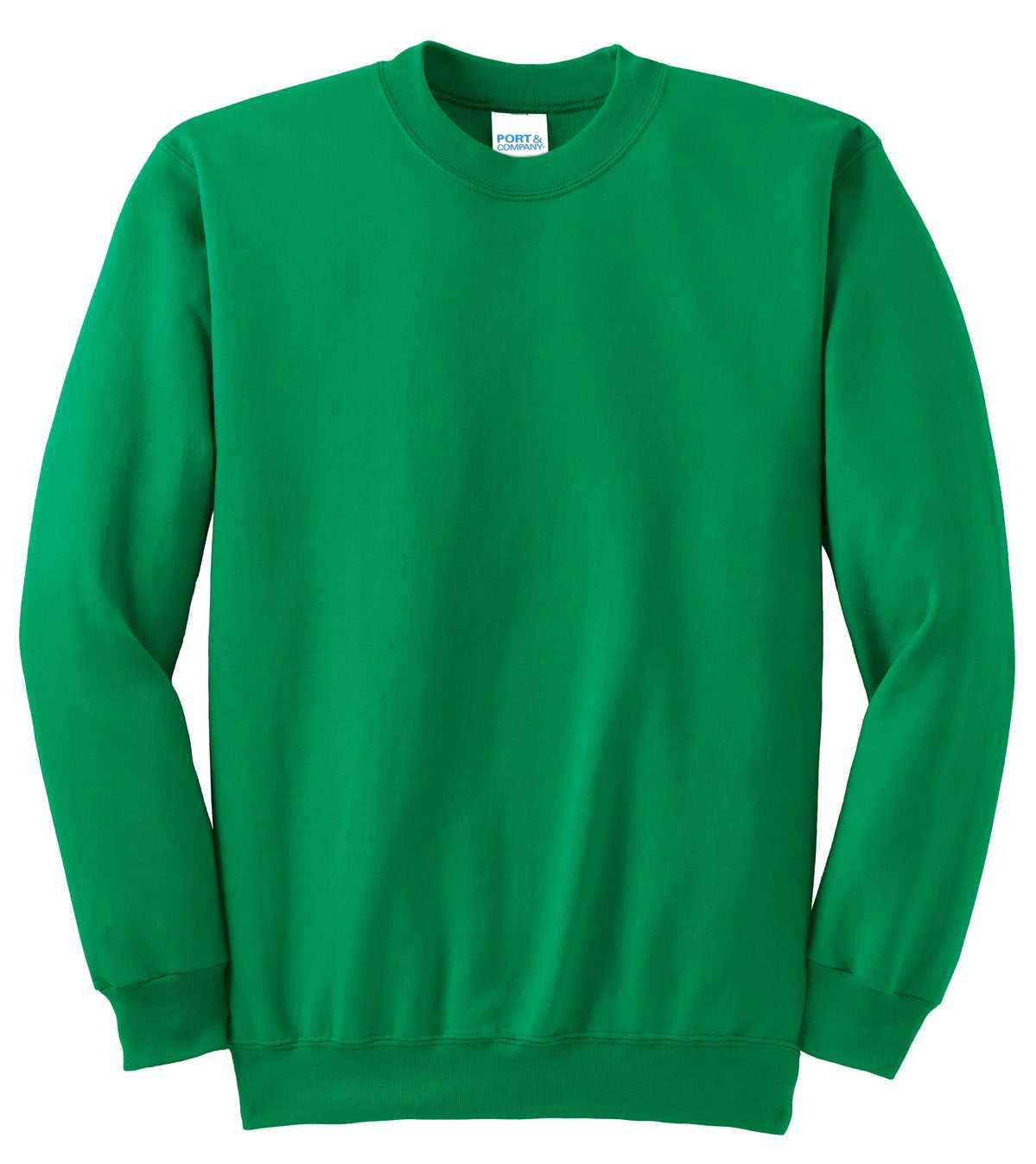 Port &amp; Company PC90 Essential Fleece Crewneck Sweatshirt - Kelly - HIT a Double - 5