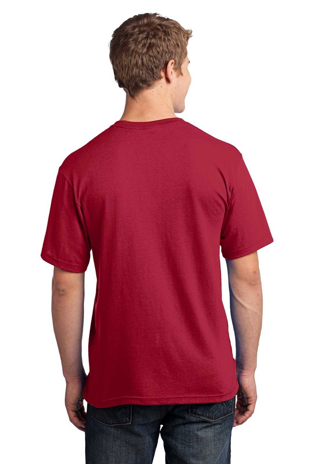 Port &amp; Company USA100P All-American Pocket Tee - Red - HIT a Double - 2