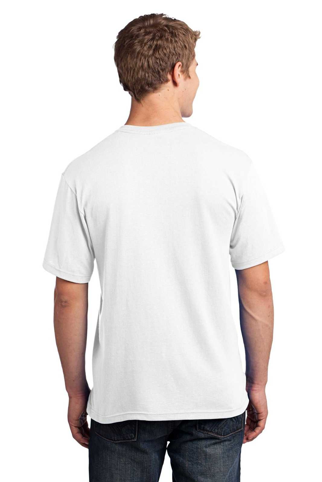 Port &amp; Company USA100P All-American Pocket Tee - White - HIT a Double - 2