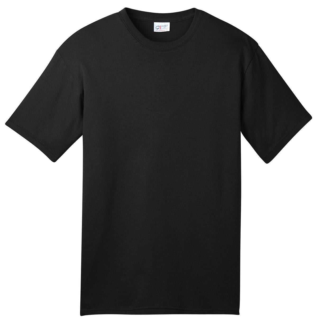 Port &amp; Company USA100 All-American Tee - Black - HIT a Double - 5